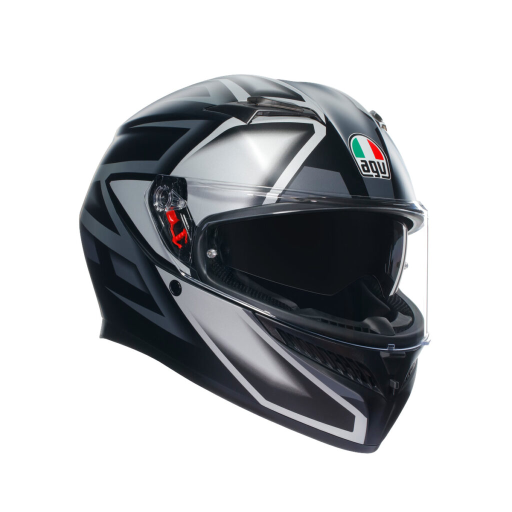 CASCO AGV K3 AGV E2206  COMPOUND MATT BLACK/GREY