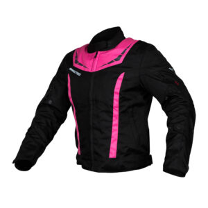 Chaqueta corta de moto mujer Invictus Diana Black Violeta