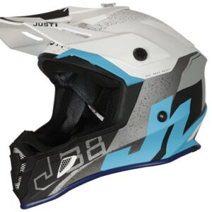 CASCO MOTOCROSS JUST1 J38 KORNER LIGHT BLUE