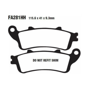Pastilla Freno Moto Sinterizada EBC Fa281Hh