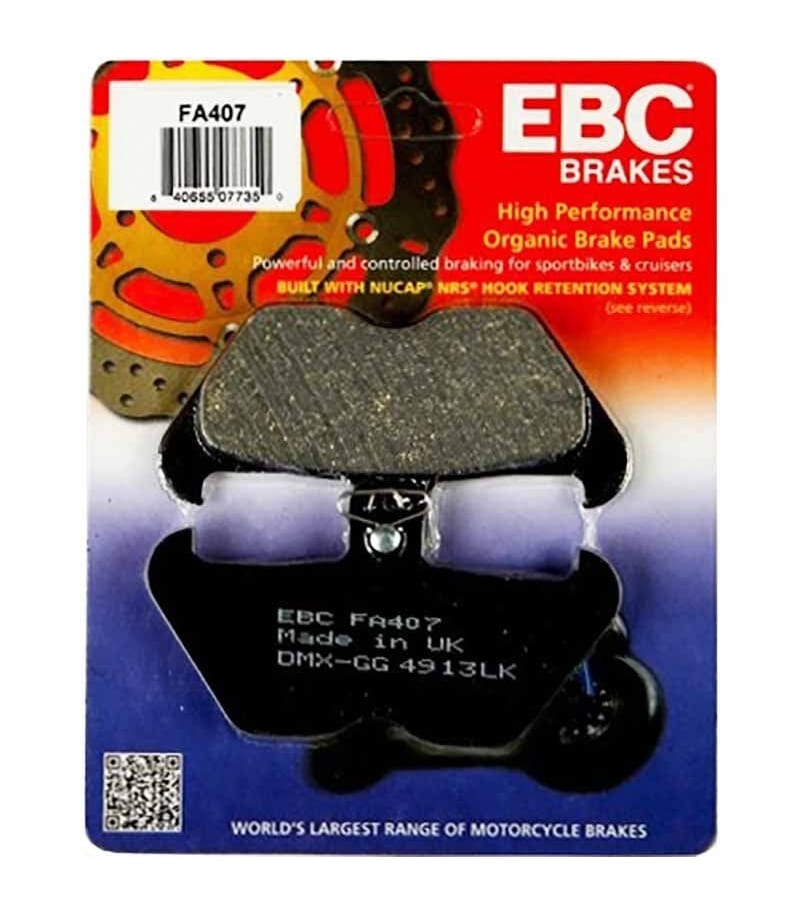 PASTILLA FRENO MOTO ORGANICA EBC fa407