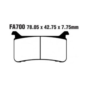 PASTILLA FRENO MOTO SINTERIZADA EBC FA700HH