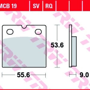 Pastilla Freno Moto Sinterizada TRW Mcb19Sv