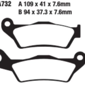 PASTILLA FRENO SCOOTER ORGANICA EBC SFA732