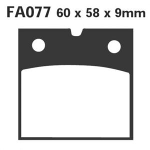 PASTILLA FRENO MOTO ORGANICA EBC FA077