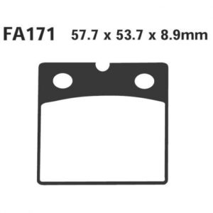 PASTILLA FRENO MOTO ORGANICA EBC FA171