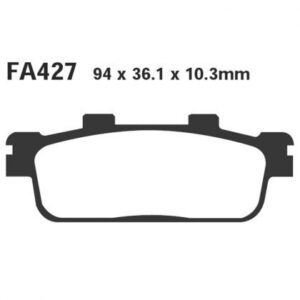 PASTILLA FRENO SCOOTER ORGANICA EBC SFA427