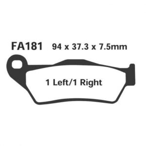 PASTILLA FRENO MOTO SINTERIZADA EBC FA181HH