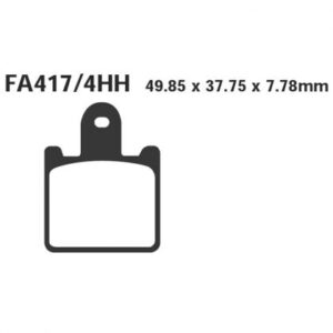 PASTILLA FRENO MOTO SINTERIZADA EBC ﻿FA417/4HH