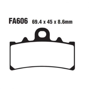 PASTILLA FRENO MOTO SINTERIZADA EBC FA606HH