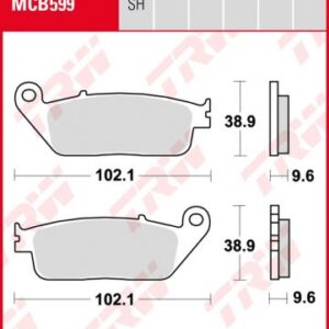PASTILLA FRENO MOTO SINTERIZADA TRW MCB599SH
