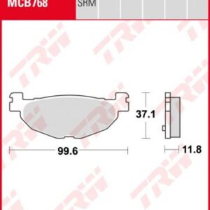 PASTILLA FRENO SCOOTER SINTERIZADA TRW MCB768SRM