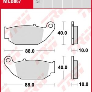 PASTILLA FRENO MOTO ORGANICA TRW MCB867