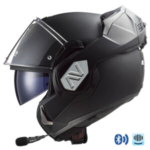 LS2 FF906 ADVANT SOLID MATT BLACK CON INTERCOM 06
