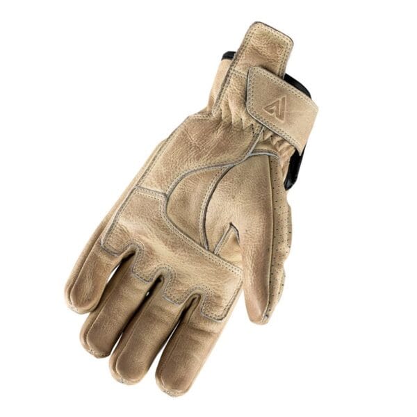 Guantes de moto de cuero Invictus Classic White - Imagen 2