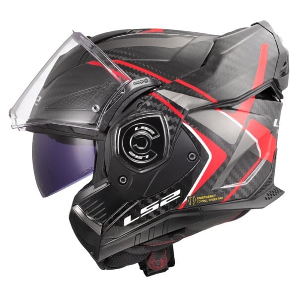 CASCO MODULAR LS2 FF901 ADVANT X C FUTURE II RED-06 - Imagen 2