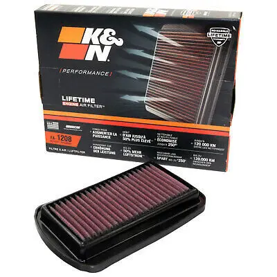 FILTRO AIRE MOTO LAVABLE KN YA-1208 ALTO RENDIMIENTO