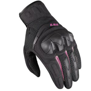 GUANTES LS2 KUBRA NEGRO/MORADO LADY