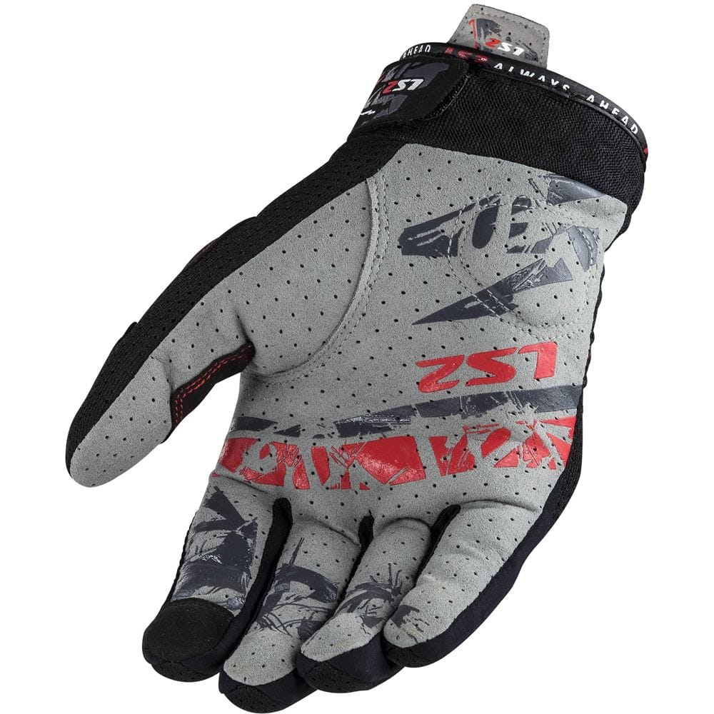Guantes LS2 Chaki Negro Hombre - Imagen 2