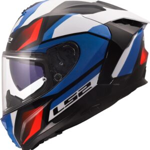 CASCO INTEGRAL LS2 FF817 CHALLENGER II VIPER WHITE BLUE RED