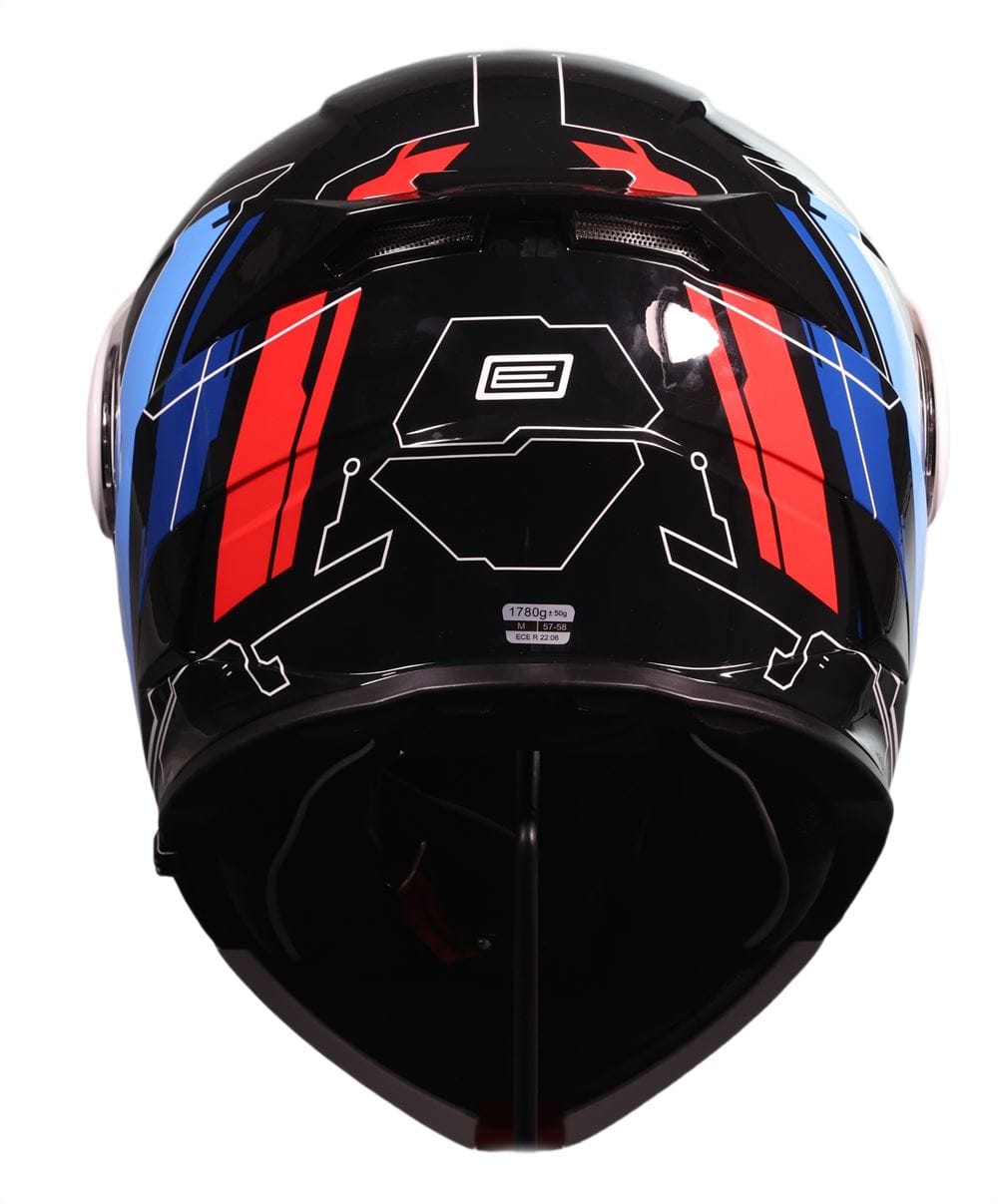 Casco Origine Adventure Cyborg GLOSS White Black (ECE 22.06) - Imagen 3