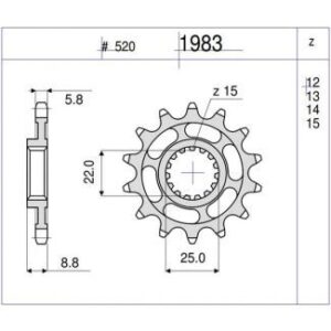 PIÑON OGNIBENE 13 D mod 1983