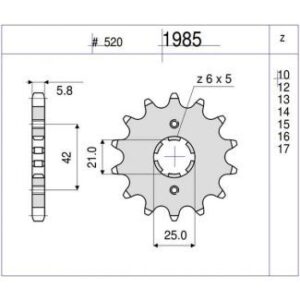 PIÑON OGNIBENE 13 D mod 1985