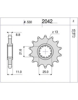 PIÑON OGNIBENE 16 D mod 2042