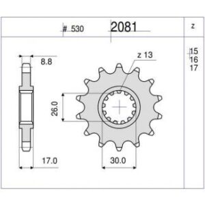 PIÑON OGNIBENE 16 D mod 2081