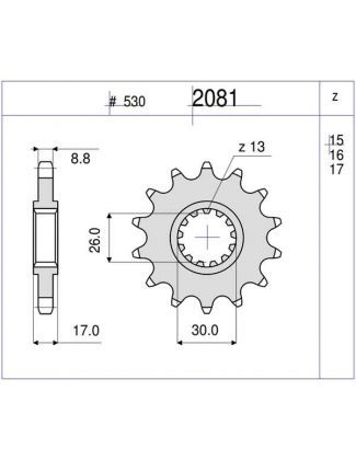 PIÑON OGNIBENE 16 D mod 2081