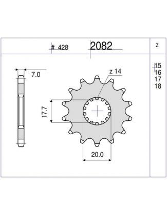 PIÑON OGNIBENE 16 D mod 2082