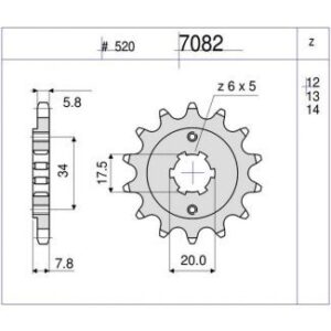 PIÑON OGNIBENE 13 D mod 7082
