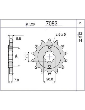 PIÑON OGNIBENE 13 D mod 7082