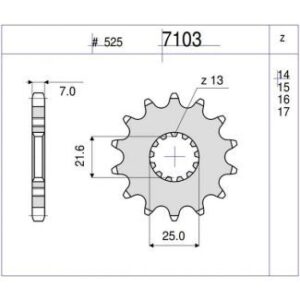 PIÑON OGNIBENE 17 D mod 7103