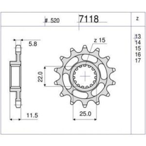 PIÑON OGNIBENE 15 D mod 7118