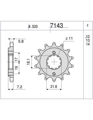 PIÑON OGNIBENE 14 D mod 7143