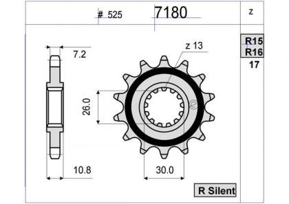 PIÑON OGNIBENE 16 D mod 7180