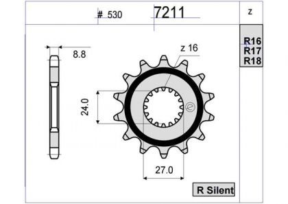 PIÑON OGNIBENE 17 D mod 7211