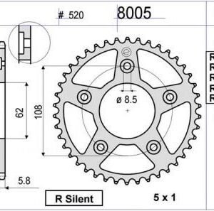 CORONA OGNIBENE 43 D mod 8005