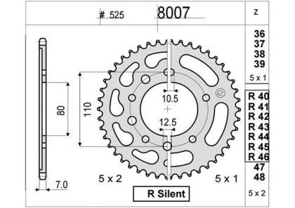 CORONA OGNIBENE 44 D mod 8007