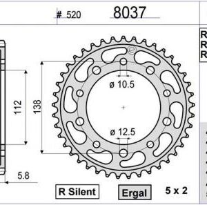 CORONA OGNIBENE 39 D mod 8037