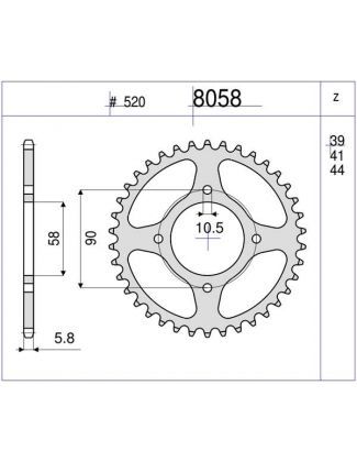 CORONA OGNIBENE 44 D mod 8058