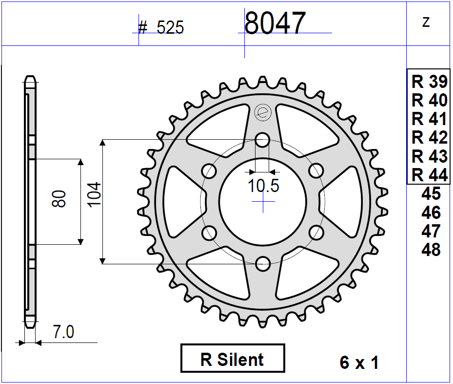 Kit cadena DID PROF. KAWASAKI 900 Z 17- 15-44-114 - Imagen 2