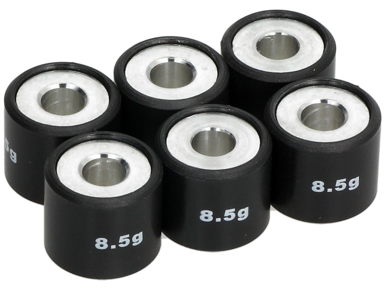 Rodillos contrapesos variador 6 unidades de 19x17 mm, 8,5 g