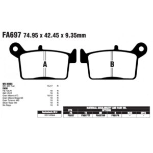 PASTILLAS EBC SWM RS125/GRAN MILANO