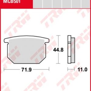 Pastillas De Freno Trw Suzuki Gsx 750/110080- Ant.