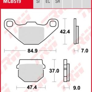 Pastillas De Freno Trw Suzuki Rm80-Kawa Kmx50