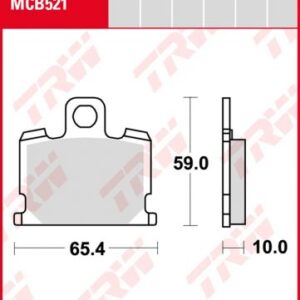 Pastillas De Freno Trw Yamaha Rd 50/350 Xj750 81-