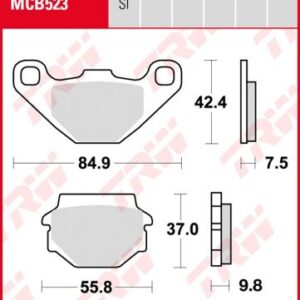 Pastillas De Freno Trw Kawa Klr650 - Suzukigsx