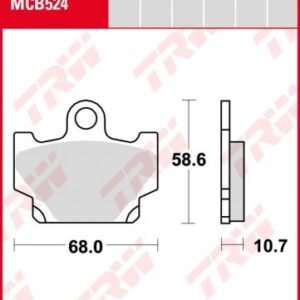 Pastillas De Freno Trw Yamaha Rd125/350 -84Ant.